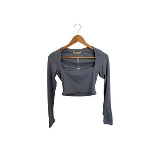 Gray Long Sleeve Women's Top